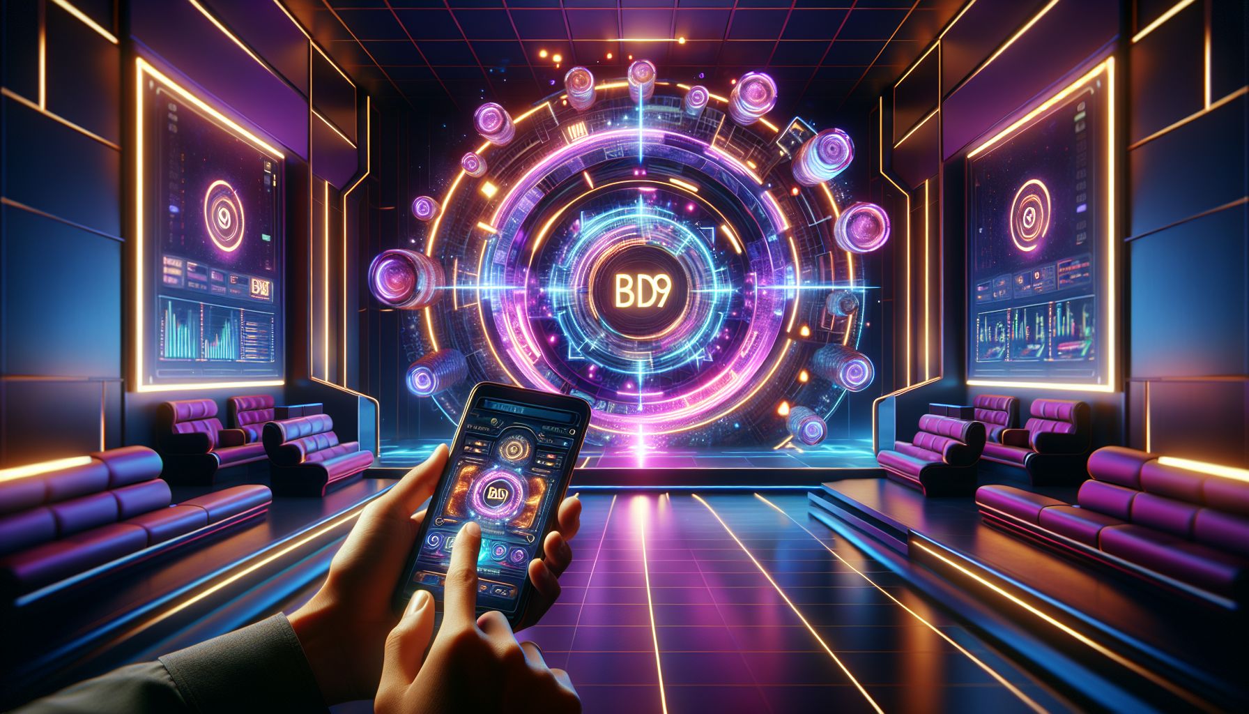 Bangladeshi player using a smartphone to access bd9 online gaming features