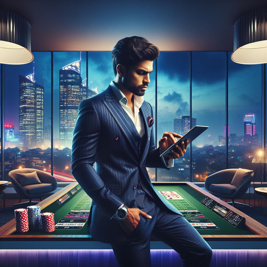 Online player in Bangladesh viewing live casino content on a mobile device